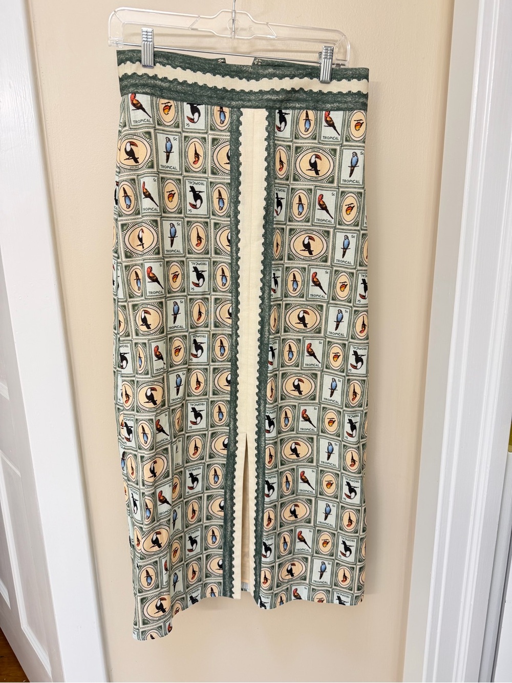 Anna Cate Parakeet Printed Maxi Skirt